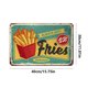 thumbnail image 5 of Letrero Hojalata Metal para Patatas Fritas Pintura Hierro Rectangular Artística Pared Bar 40x30cm, 5 of 9