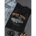 thumbnail image 3 of Pickup Truck Classic Garage Shaped T-Shirt Women -Image by Shutterstock, Female 3X-Large, 3 of 4