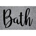 thumbnail image 1 of ViaVinyl Home Interior Decal Collection. Many Words and Sayings for Interior Design, Motivation and Wall Art! (Bath, Black), 1 of 3