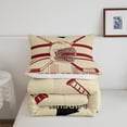thumbnail image 4 of Ice Hockey Comforter Twin Size, Sports Bedding Set,Gamer Competition Comforter Sets,Ball Game Duvet Insert with 1 Pillowcase Soft,Beige Red, 4 of 7