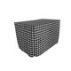 thumbnail image 1 of LA Mantel de lino ajustado a cuadros 72 por 30 por 30 pulgadas, negro / blanco LA Linen TCcheck_fit_72x30x30_BlackK24, 1 of 1