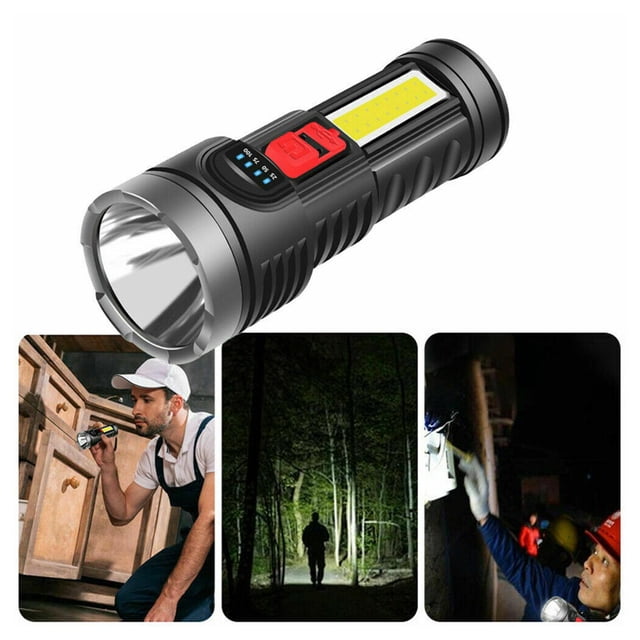 Lámpara Recargable Portátil Con Linterna LED Shamjiam