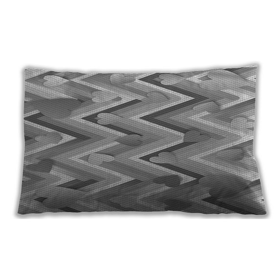 Ahgly Company Indoor Rectangular Contemporary Lumbar Throw Pillow, 13 inch by 19 inch