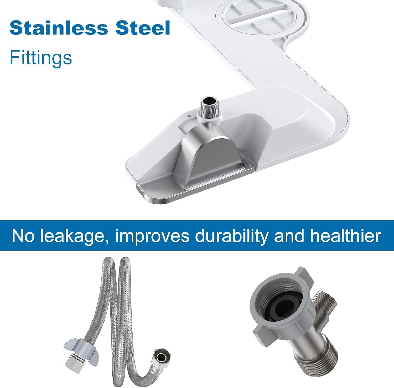 ChaoLink Bidet Attachment for Toilet with Water Pressure Control and Self-Cleaning Dual Nozzles