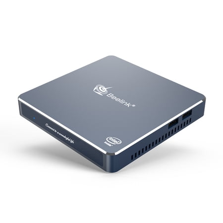 Mini PC Intel Gemini Lake Refresh J4125 (up to 2.7GHz), 8GB DDR RAM 128GB SSD, Small Form Factor Computer for Home Office, 4K Video Streaming & Daily Computer