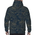 thumbnail image 7 of Fotbe Men's Hoodie with Vintage Chrysanthemum Pattern - Kangaroo Pocket Pullover Hooded Sweatshirt, Perfect for Daily Wear, Travel, and Home-3X-Large, 7 of 7