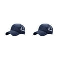 thumbnail image 3 of maskred Men S Peaked Cap With Sun Protection Beat Heat And Stay In Style Polyester For Male Baseball Cap Hat Adjustable Strap Dark blue L  54-59cm 2Set, 3 of 6
