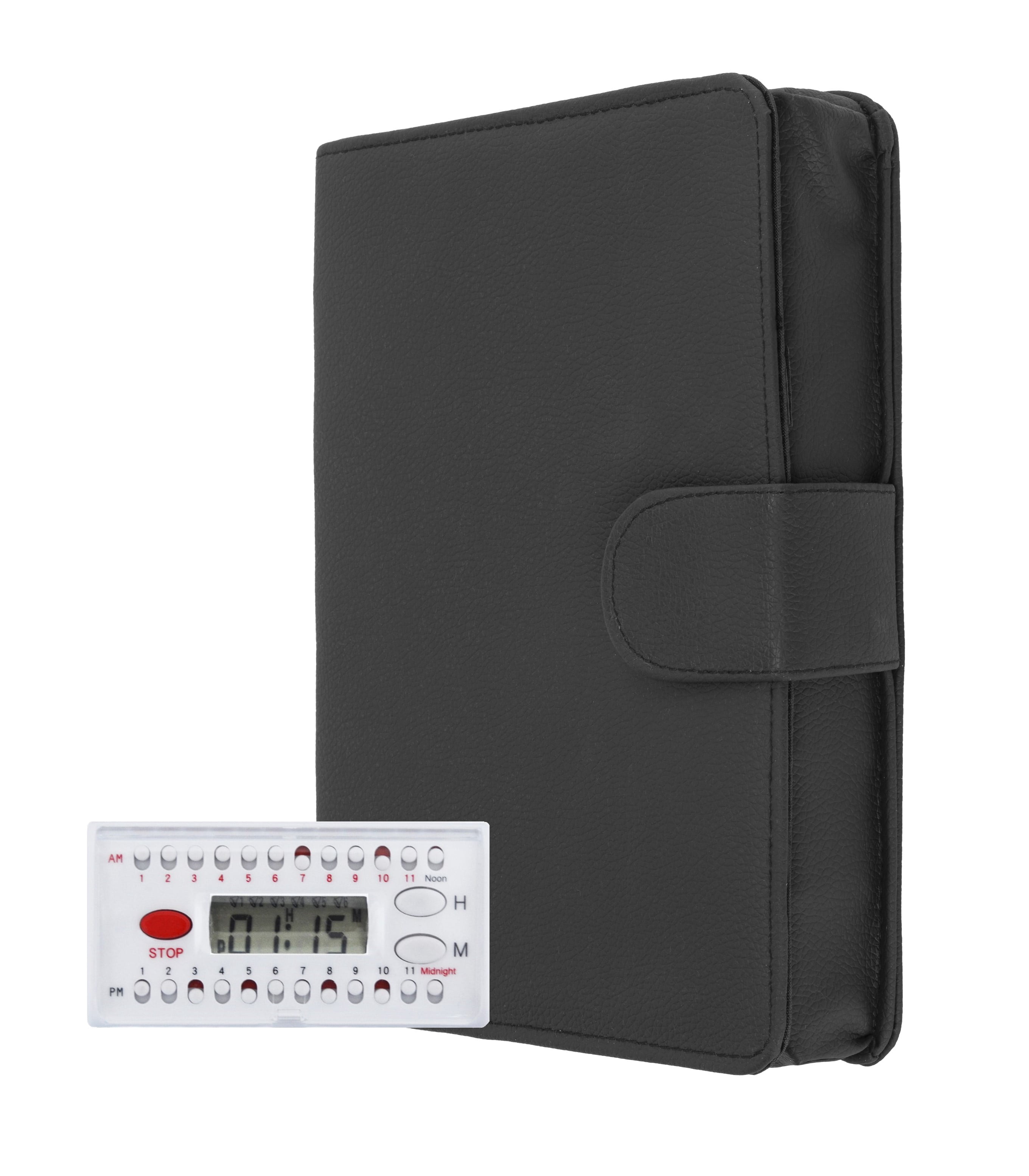 e-Pill 5 Times a Day x 7 Day Large Weekly Pill Organizer - with Discreet Case and Reminder
