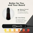 thumbnail image 2 of Aberlite EDC - Cepillo alisador de barba profesional con calefacción para hombres (para barbas de más de 1,27 cm) (negro), 2 of 5