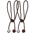 thumbnail image 2 of JilgTeok Retro Window Curtain Cord Rope Buckle Tiebacks Tie Backs Curtain Hanging Ball for Home Essentials, 2 of 4
