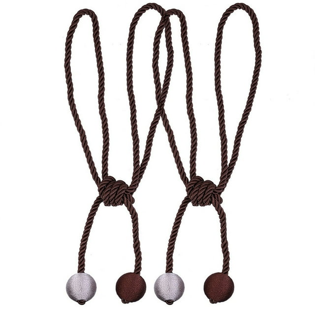 Agiferg Retro Window Curtain Cord Rope Buckle Tiebacks Tie Backs Curtain Hanging Ball