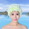 thumbnail image 2 of Cap 3D Flower Bathing Gorro transpirable para deportes acuáticos para mujer (Fluorescente) Verde FLhrweasw Nuevo, 2 of 3