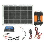 Clearance Portable Solar Power System 4000W Power Inverter 30A 12V 24V Solar Charge Controller 18W 18V Solar Panel Kit 300W 12V to 220V