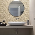 thumbnail image 5 of BeNice Peel and Stick Backsplash Tiles for Kitchen Hexagon Metal Mosaic Gold Champagne, 5 of 10