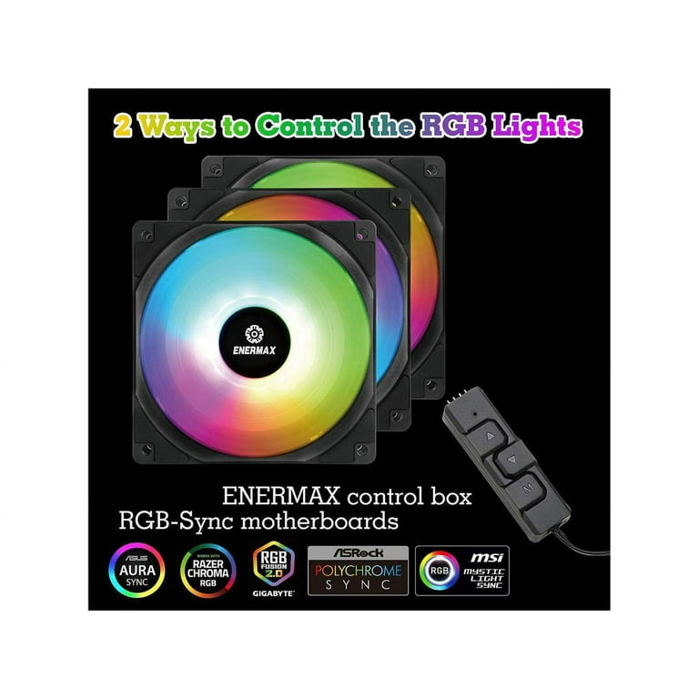 ENERMAX HF120 ARGBファン 120mm Enermax-HF120-RGB-PWM-120mm-
