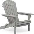 thumbnail image 3 of Aukfa Wooden Adirondack Chairs Set of 2, Gray, 3 of 8