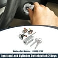 thumbnail image 2 of Unique Bargains 1 Set Ignition Switch Lock Cylinder with Key 69005-12740 6900512740 Replace for Toyota Corolla 1987-1992, 2 of 7