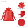 thumbnail image 3 of REGALWOVEN Satin Bags with Drawstring, Wedding Favor Bag for Party, Jewelry Pouch Red, Burgundy, Pink, 3 of 6