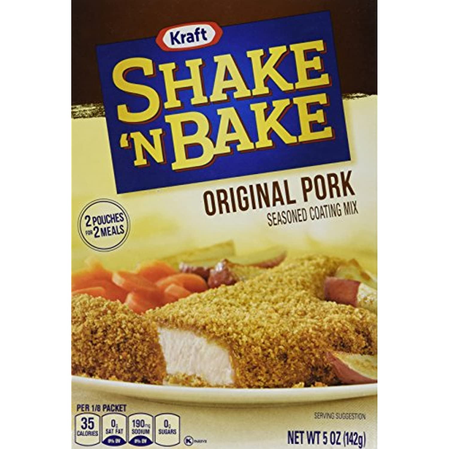 Shake N Bake Original Pork Seasoned Coating Mix 5Oz. (3 Boxes)