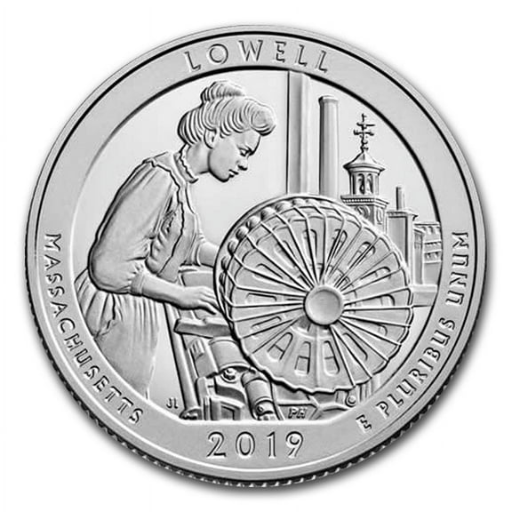 2019-S ATB Quarter Lowell National Historical Park Proof