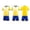 Yellow, variant on Amidoa Boys Athletic Shorts Set 2 Piece Quick-dry Performance T-Shirt and Active Shorts Outfit,Blue Size 6