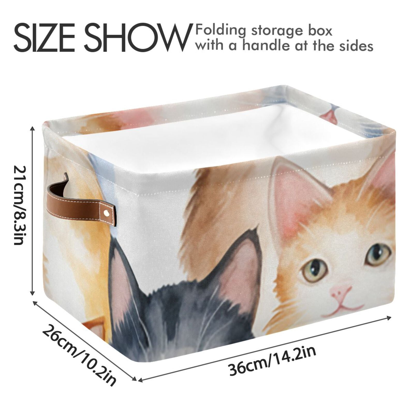 Cats Storage Bins Baskets With Handles Storage Box Clothes Organizer Organization Toys