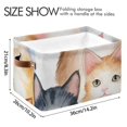thumbnail image 4 of Cats Storage Bins Baskets With Handles Storage Box Clothes Organizer Organization Toys, 4 of 7