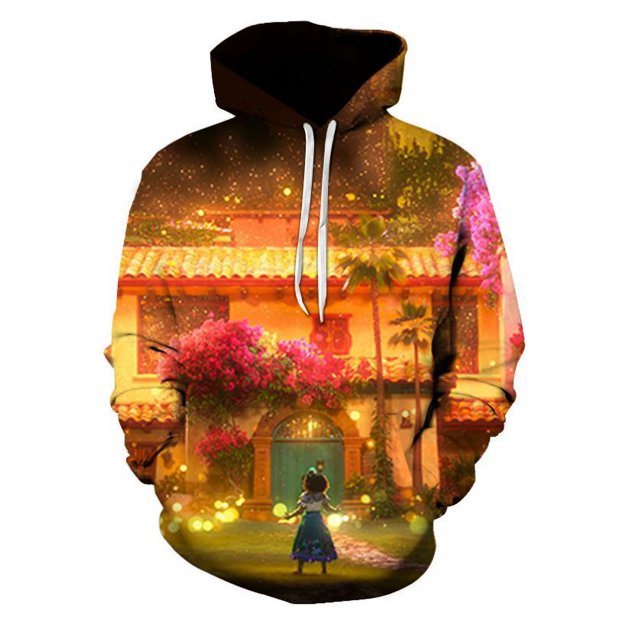 Chandails en Molleton Hip Hop Imprimés 3D Encanto Chandail à Capuchon Mode Adulte Chandails en Molleton Chandail à Capuchon pour Hommes Femmes Unisexe