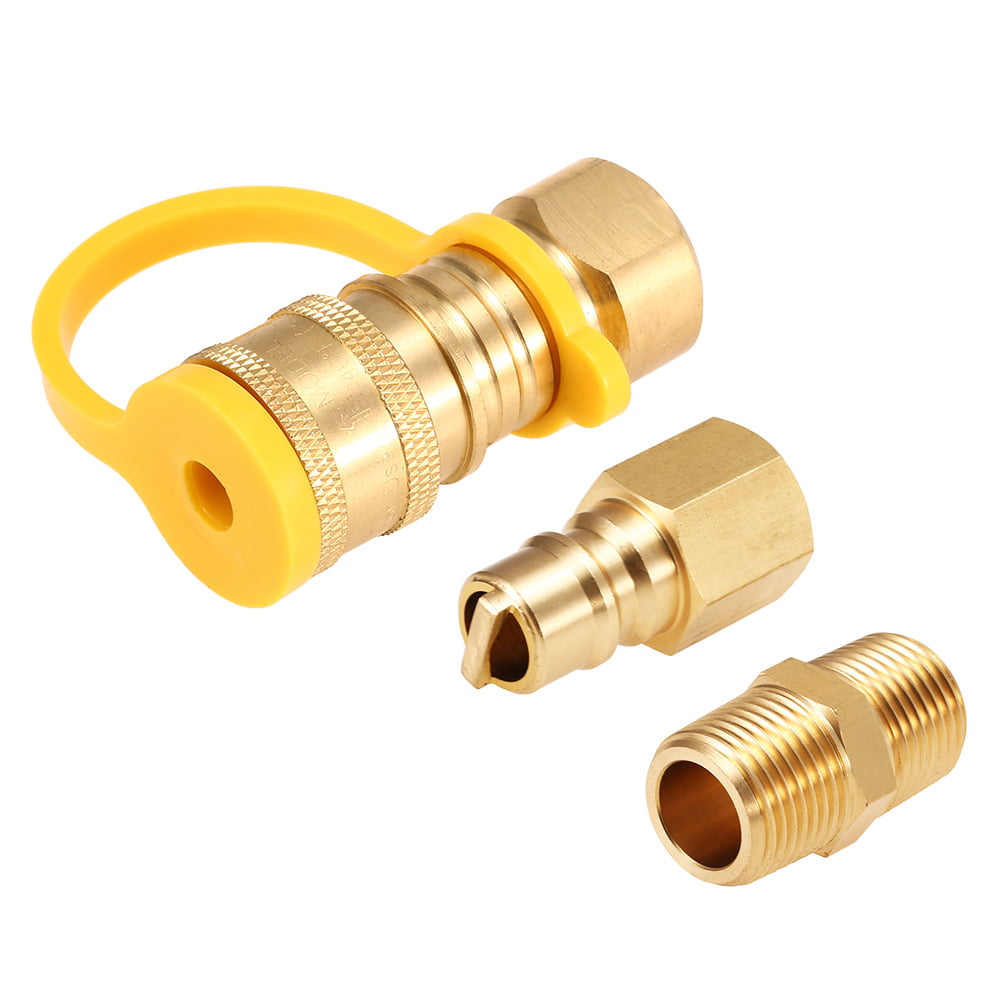 Natural Gas Quick Connect Disconnect Fittings Propane Quick Connect Brass 