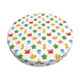 thumbnail image 6 of Uemuo Undersea Animals Pattern Round Bar Stool Seat Covers Washable Stool Cushion Slipcover Elastic Bar Chair Covers-, 6 of 7