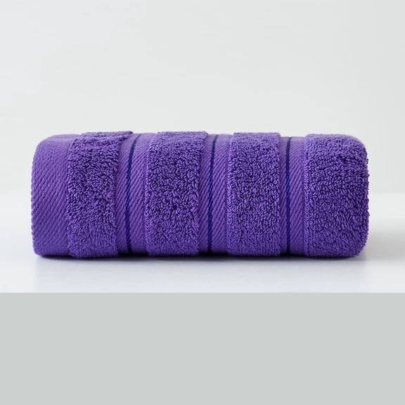 Zhuge 2 Pack 13.78x29.53 Inch 100% Pure Cotton Towel Set, Ultra Soft Highly Absorbent Bath Towels, Gentle Skin-Friendly Towels for Body Drying & Daily Home Use, Purple