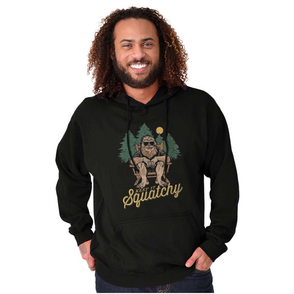Funny Bigfoot Keep It Squatchy Graphic Pullover Hoodie Brisco Brands S