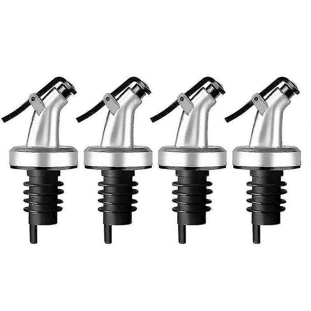 4 Pieces Oil Stopper Pourer,leakproof Bottle Pourer,olive Oil Leakproof Spouts,with Dust Cap,for Oi