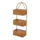 thumbnail image 2 of Cesta colgante tejida con asa, cesta organizadora decorativa de ratán para almacenamiento. Rectángulo de 3 capas, 2 of 9