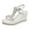 White, variant on Mostsola Sandals for Women 2025 Fashion Rhinestone Heels Comfrot Wedge Platform Sandals Pumps