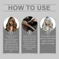 thumbnail image 5 of Permanent Silver Hair Dye, Silver Hair Dye for Women, Silver Gray Natural Hair Dye Cream, Long-lasting Color Locking and Nourishing Plant Extracts Hair Care Trend Hair Color, 5 of 12