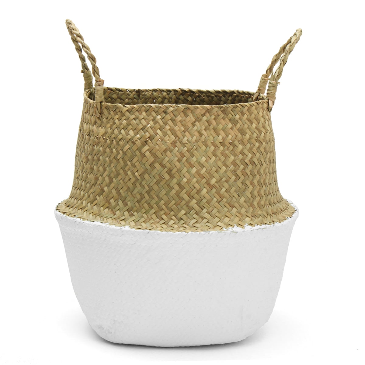 Details about   Seagrass Belly Basket Storage Plant Pot Foldable Nursery Laundry Bags Home Decor
