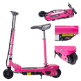 thumbnail image 1 of Scooter Patín Eléctrico Infantil con Asiento Eco-Forte 120W 12km/h Rosa AEIOU, 1 of 9