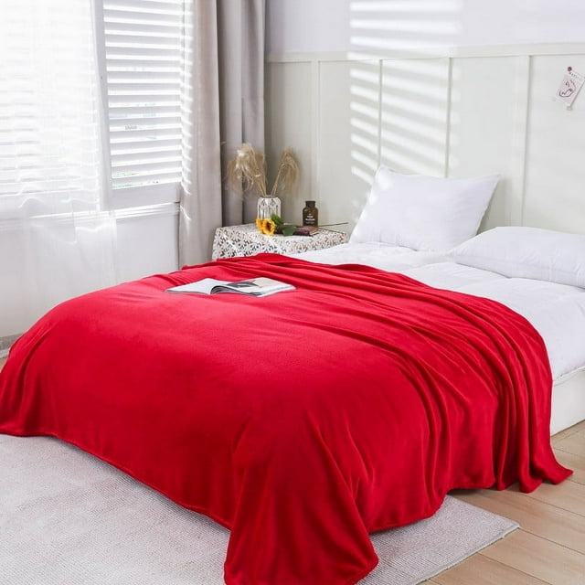EGNMCR Couverture Jetée, Couverture Jetée pour Canapé Super Douce Chaude Solide Couverture en Molleton Chaude Jeté Tapis Canapé Literie 50x70cm la Couverture