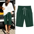thumbnail image 2 of HNMKIU Summer Casual Women's Pants High Waisted Plus Size Design with Lacing Beach Workout Functionality and Convenient Pocket Features for Everyday Use, 2 of 4