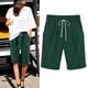 thumbnail image 2 of Pantalones cortos de playa con cordones y cintura alta para mujer - Pantalones de entrenamiento de talla grande - Cintura elástica con bolsillos - Tallas S-XXL, 2 of 4
