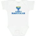 thumbnail image 3 of Inktastic Happy Hanukkah with Menorah Boys or Girls Baby Bodysuit, 3 of 5