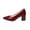Wine, variant on Black Women'S Heels Pointed Toe Block Heel Square Heel Comfortable Work Wear Office Suitable Casual Dress Shoes For Everyday Occasions Size 41