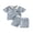 Blue, variant on BemeyourBBs Toddler Baby Boy Summer Clothes Sailboat Outfit Striped Waffle Knit Embroidered Button Turn Down Neck Short Sleeve Shirt Tops and Pockets Shorts 2 Pcs Set