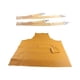 thumbnail image 5 of Delantal de cocina de PU, resistente al aceite, fácil de limpiar, con bolsillo, impermeable, para trabajo, para hornear, cocina, hogar, barbacoa Amarillo, 5 of 9