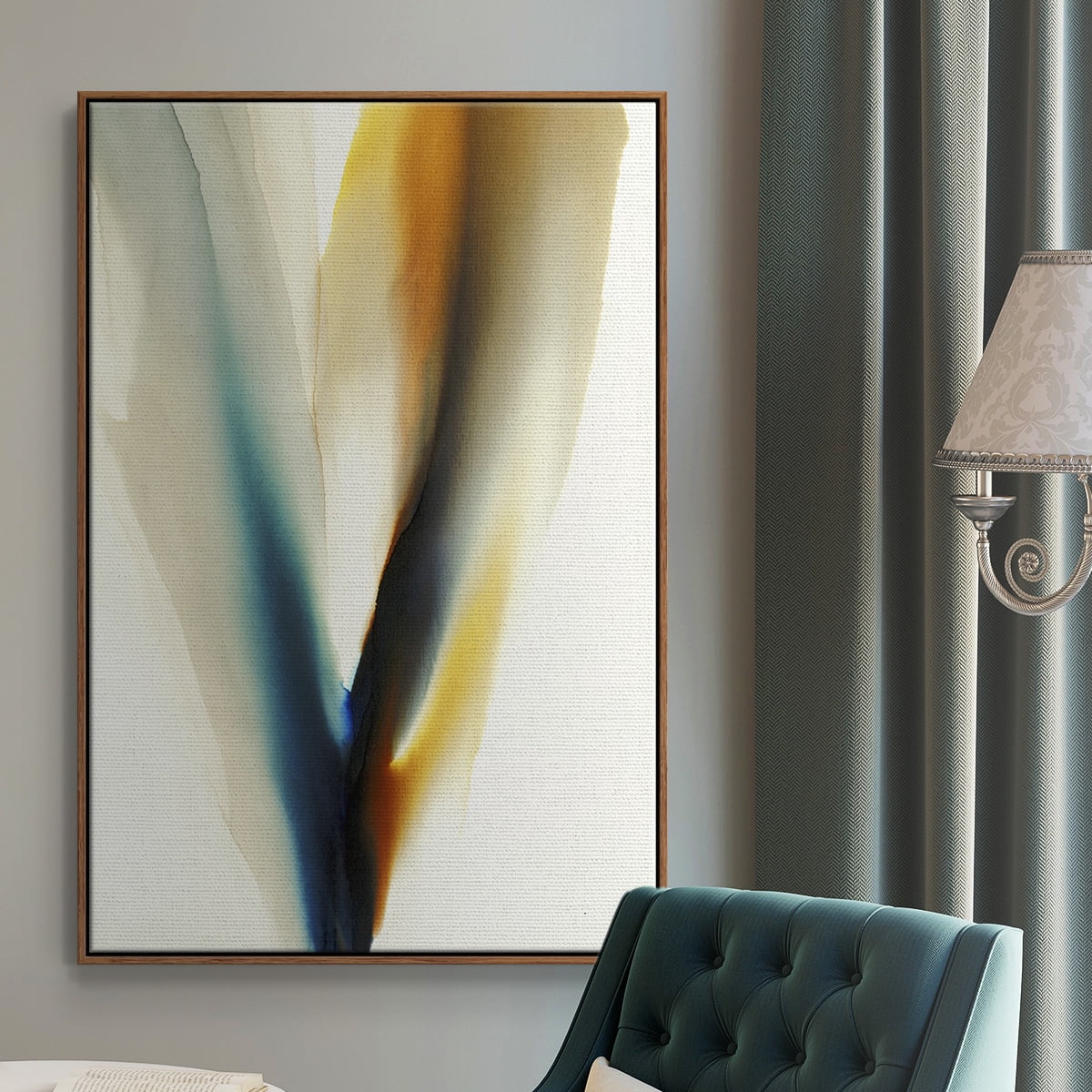 Surreal Tendencies Framed Premium Gallery Wrapped Canvas - Ready to Hang - 27 x 41 - Walnut Floating Frame