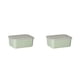 thumbnail image 1 of Contenedores de almacenamiento de alimentos Advancent Grado alimenticio Verde PC 1 2Conjunto, 1 of 6