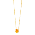 thumbnail image 2 of Women's Welry Natural Oval Citrine Pendant Necklace in 10kt Yellow Gold, 17", 2 of 4