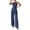 Blue #14, variant on DORKASM Basic Jumpsuit Casual Waist Button Tie Jumpsuit For Women Green M