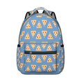 thumbnail image 1 of Sac à Dos Étudiant Pizza Délicieux Sac d'École Foodie avec Design Amusant de Fête Pizza, Sangle Réglable et Léger, 1 of 5
